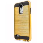 Wholesale LG Aristo 2, Tribute Dynasty, LG K8 (2018) Armor Hybrid Case (Gold)